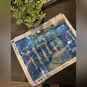 Blue and White Diamond Art Kit